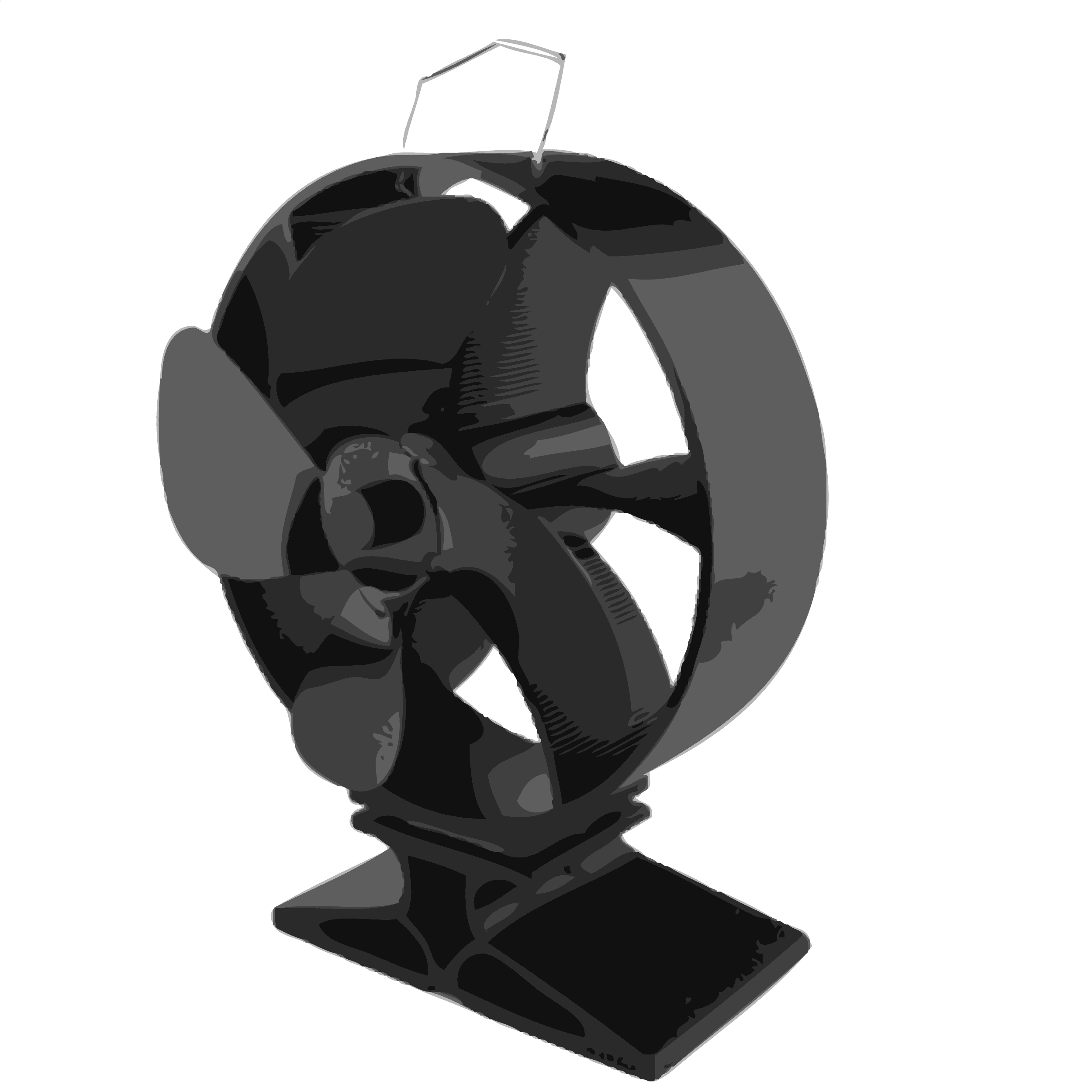 Heat-Powered Wood Stove Fan - 10-Blade, Dual Motor, Non-Electric Fan For Better Heat Circulation (No Batteries Needed)